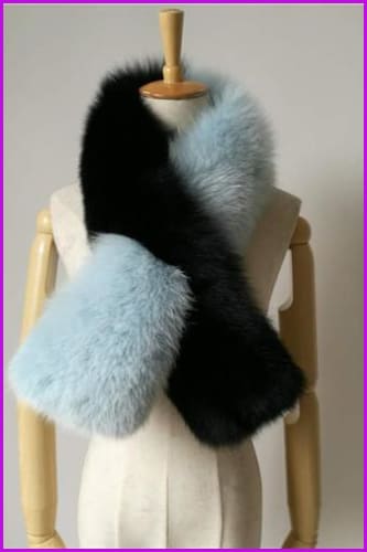 Fox Fur Collar Scarf DO1341 - Furdela