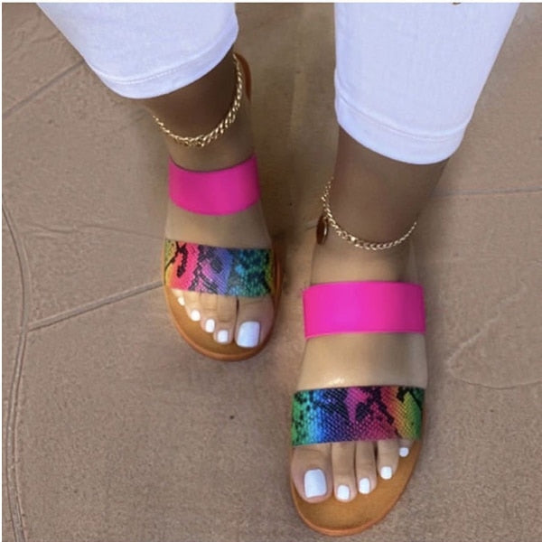 5 Colors Beach Sandals Slippers F714 - Furdela Wholesale