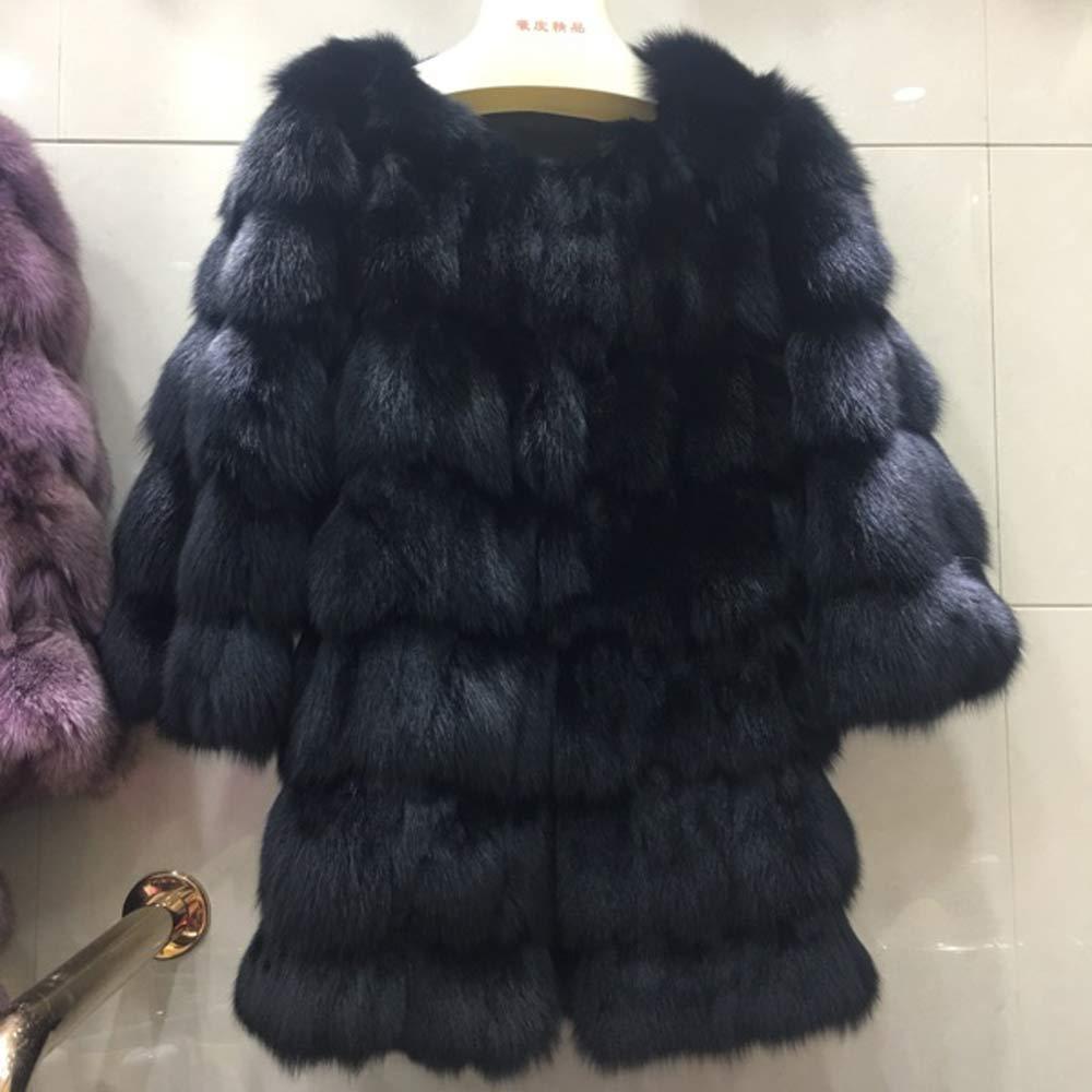 Fox Fur Coat 70CM White/Green/Black/Light Grey/Pink - Furdela Wholesale