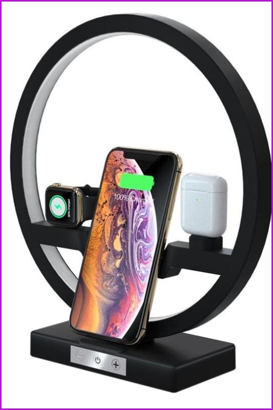 Wireless Charger Holder 3 in 1 with Watch F337 - Furdela